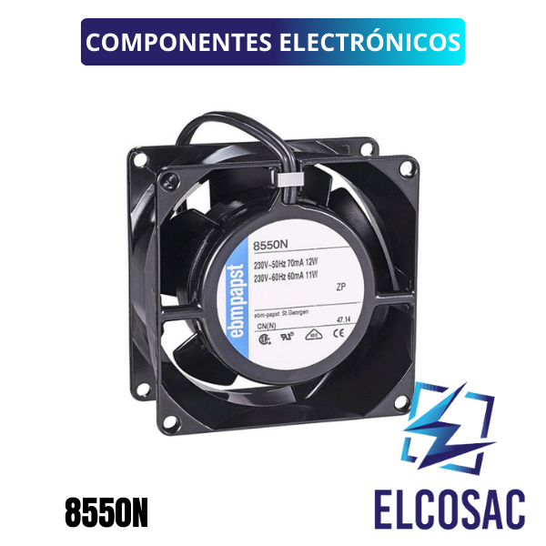 8550N 230VAC 8550N Ventilador axial 230VAC