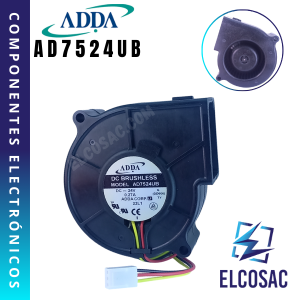 AD7524UB | VENTILADOR 75X75X30MM 24VDC 0.27A | ADDA