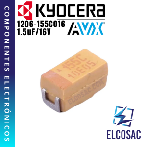 1.5UF 16V TANTALIO SMD (155C) | KYOCERA AVX