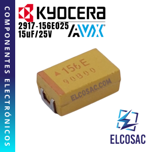 15UF 25V TANTALIO SMD (156E) | KYOCERA AVX