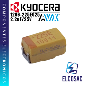 2.2UF 25V TANTALIO SMD (225E) | KYOCERA AVX
