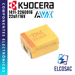 22uF 16V TANTALIO SMD (226C) | KYOCERA AVX