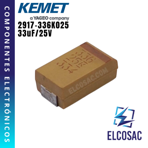 33UF 25V TANTALIO SMD (336) | KEMET