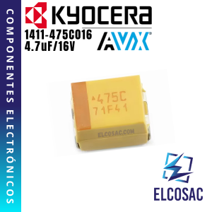 4.7uF 16V TANTALIO SMD (475C) | KYOCERA AVX