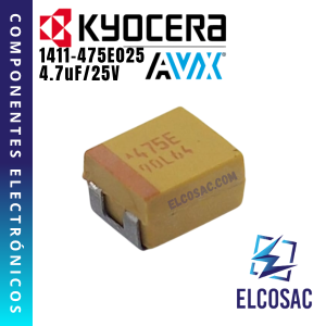 4.7UF 25V TANTALIO SMD (475E) | KYOCERA AVX
