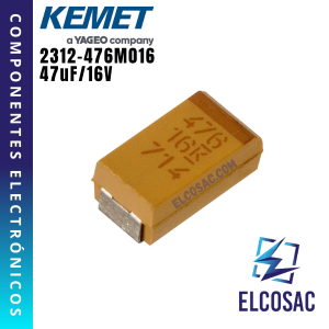 47uF 16V TANTALIO SMD (476) | KEMET