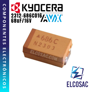 68UF 16V TANTALIO SMD (686C) | KYOCERA AVX
