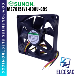 ME70151V1-000U-G99 | VENTILADOR 70x70x15mm 12VDC 113mA | SUNON