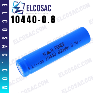 10440-0.8 | BATERIA RECARGABLE LI-ION 3.7V 800mAh| MAN POWER