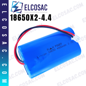 18650X2-4.4 | BATERIA RECARGABLE LI-ION 3.7V 4400mAh | MAN POWER