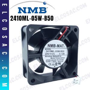 2410ML-05W-B50 | VENTILADOR AXIAL 60X60X25MM 24V DC 2.4W | NMB TECHNOLOGIES