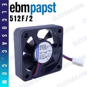 512F/2 | VENTILADOR AXIAL 50X50X15MM 12V DC 1W | EBM-PAPST