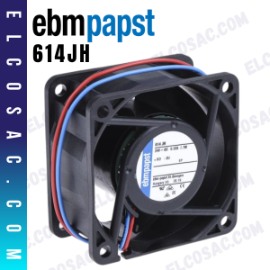 614JH | VENTILADOR AXIAL 60X60X32MM 24V DC 7.7W | EBM-PAPST