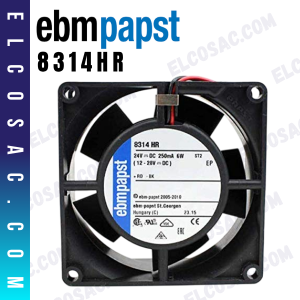 8314HR | VENTILADOR AXIAL FAN 80X80X32MM 24V DC 6W | EBM-PAPST