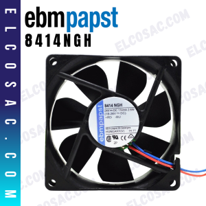 8414NGH | VENTILADOR AXIAL 80X80X25.4MM 24V DC 2.8W | EBM-PAPST