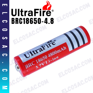 BRC18650-4.8 | BATERIA RECARGABLE 3.7V 4800mAh | ULTRAFIRE