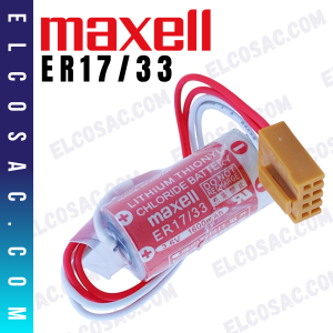 ER17/33 | BATERIA DE LITIO 3.6V 1600mAh | MAXELL