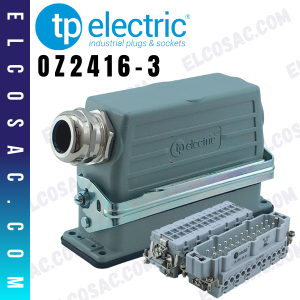 OZ2416-3 | CONECTOR INDUSTRIAL 24 PINES RECTO | TP ELECTRIC
