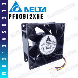 PFR0912XHE | VENTILADOR AXIAL 92X92X38MM 12V DC 44.4W | DELTA ELECTRONICS